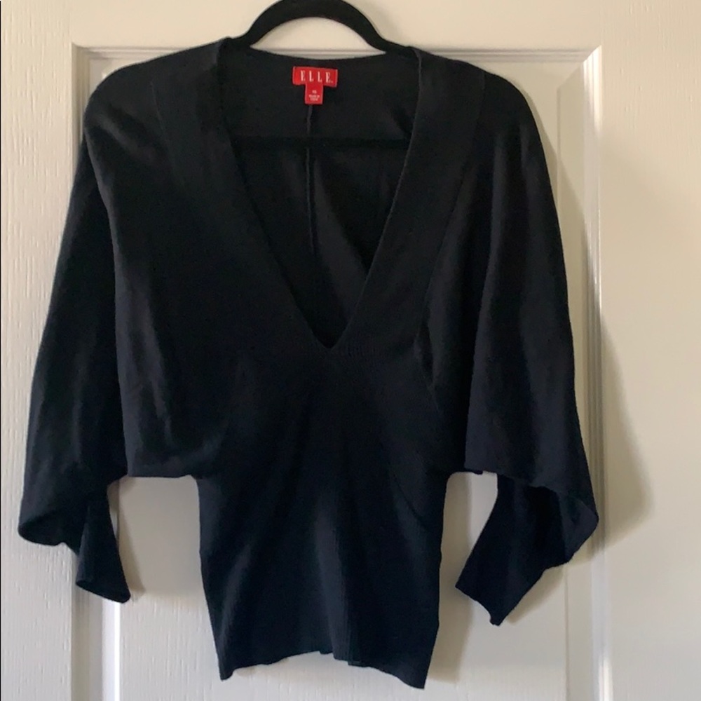Bat Wing V-Neck Sweater